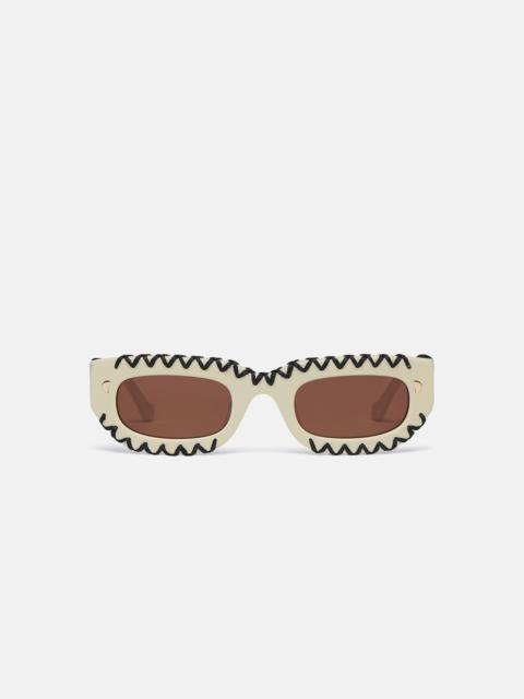 Crocheted D-Frame Sunglasses