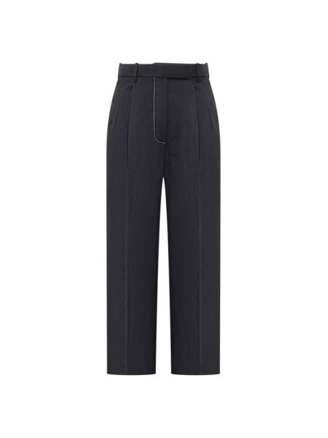 Thom Browne Linen Cotton High Waisted Trouser