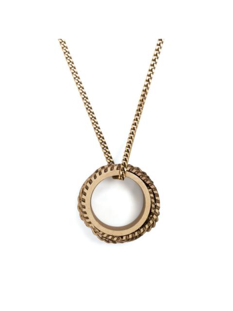 circle-pendant necklace
