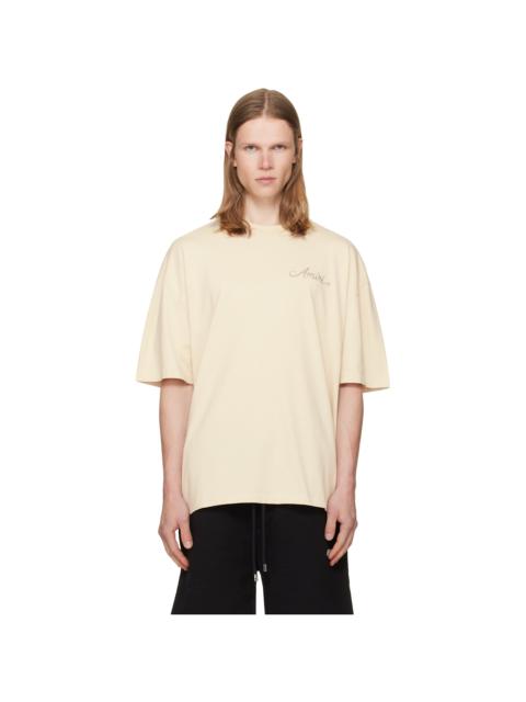 AMIRI Off-White MA Check Patch Skate T-shirt
