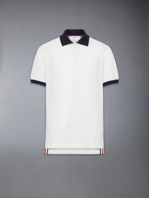 Thom Browne MESH CASHMERE POLO