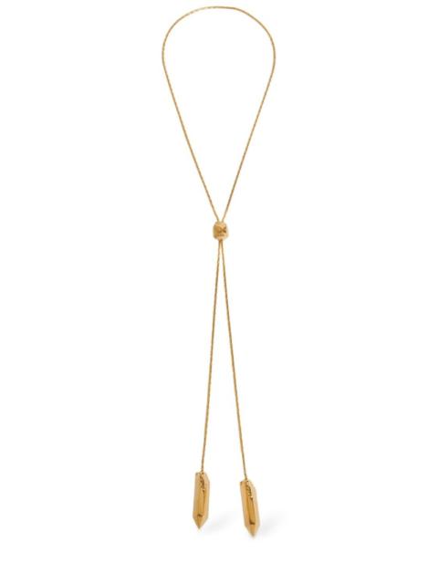 Lariat pendant necklace