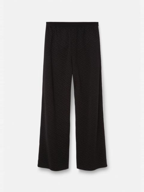 VERSACE La Greca Knit Pants