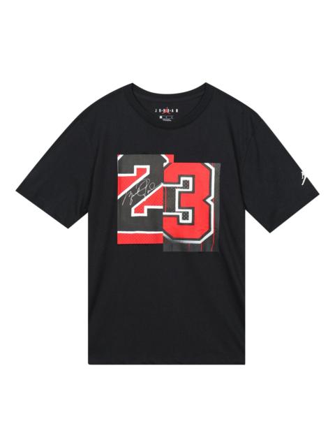 Jordan Air Jordan Athleisure Casual Sports Short Sleeve '23 Black' AQ4109-010