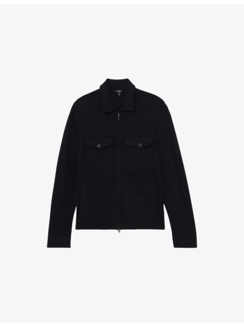 REISS Dunstall Four-Pocket Knitted Jacket