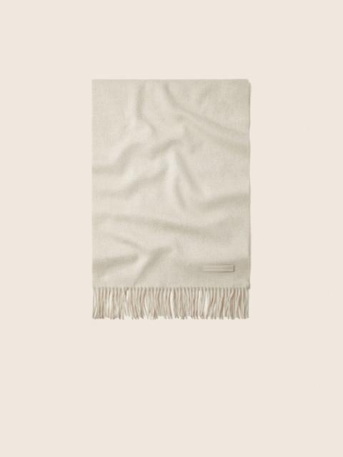 ZEGNA CREAM WHITE OASI CASHMERE SCARF
