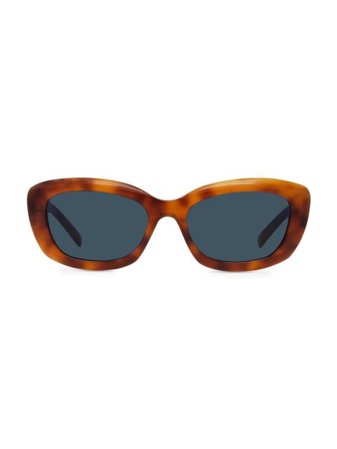 Givenchy Women's GV Day 54MM Rectangular Sunglasses - Blonde Havana
