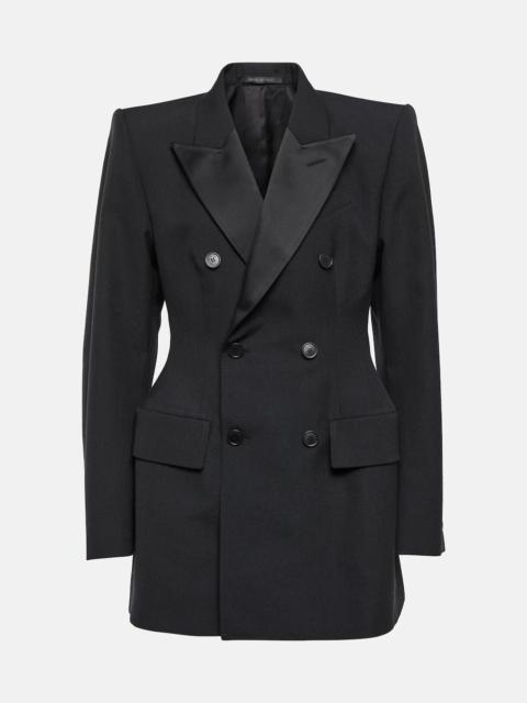 Hourglass double-breasted wool blazer