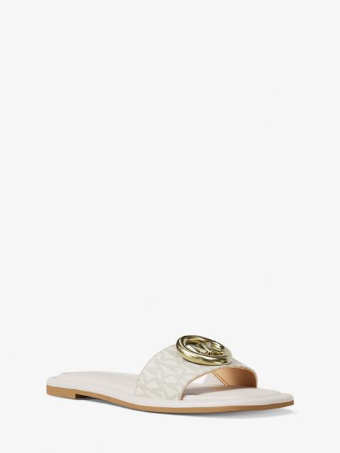 MICHAEL KORS Milan Signature Logo Slide Sandal