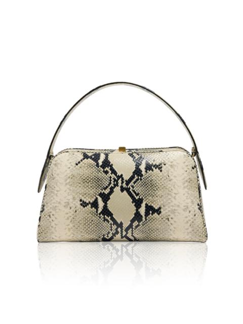 KHAITE Cate Python-Effect Leather Top Handle Bag python | REVERSIBLE