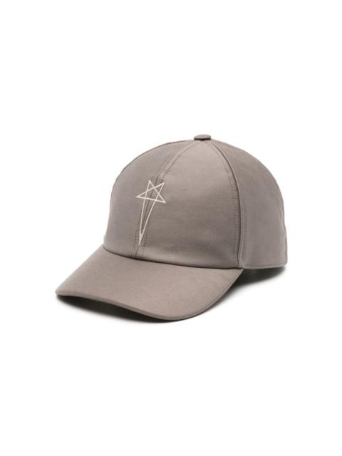 Rick Owens DRKSHDW Pentagram-embroidered cotton baseball cap