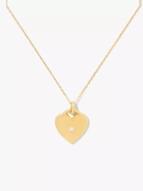 kate spade Kate Spade Fine Meant To Be Heart Pendant