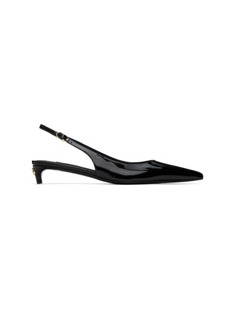 Dolce & Gabbana Black Slingback Heels
