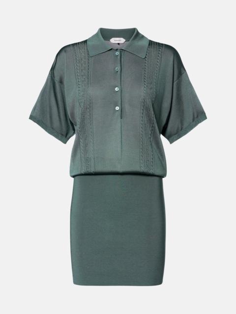 VERSACE Metallic-effect minidress