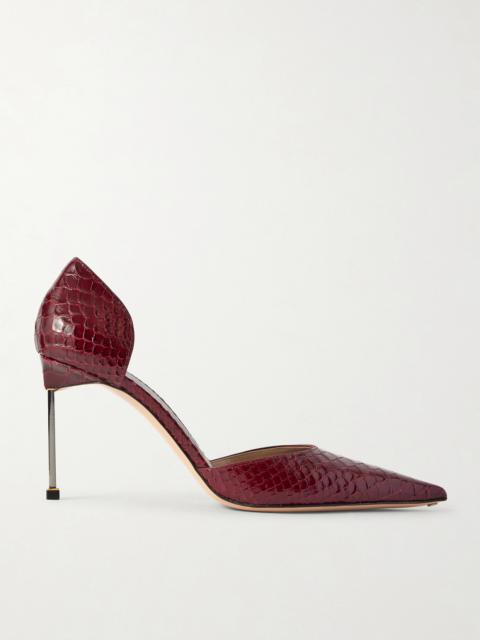 TOM FORD Snake-effect Leather Pumps