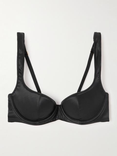 Agent Provocateur Nikita Satin Underwired Balconette Bra