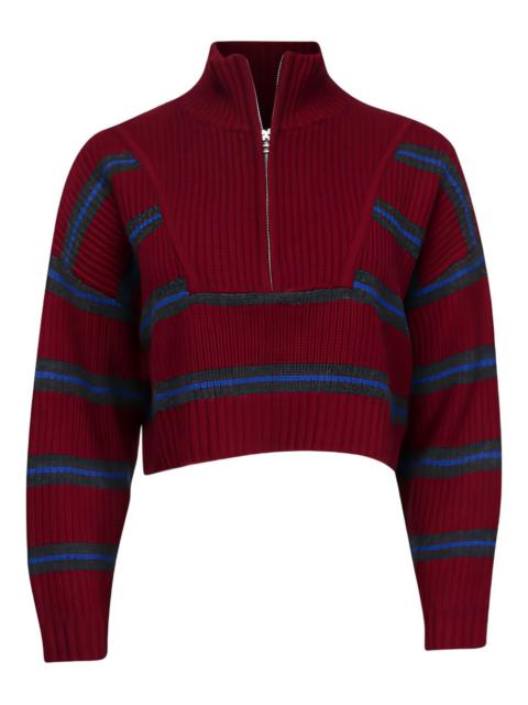 STAUD Hampton striped sweater