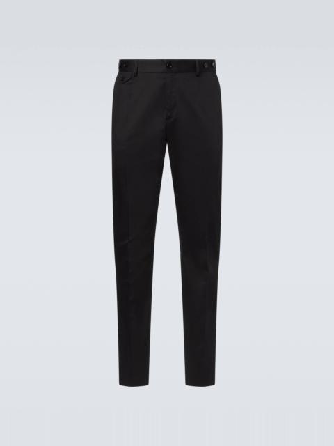 Dolce & Gabbana Cotton-blend slim pants