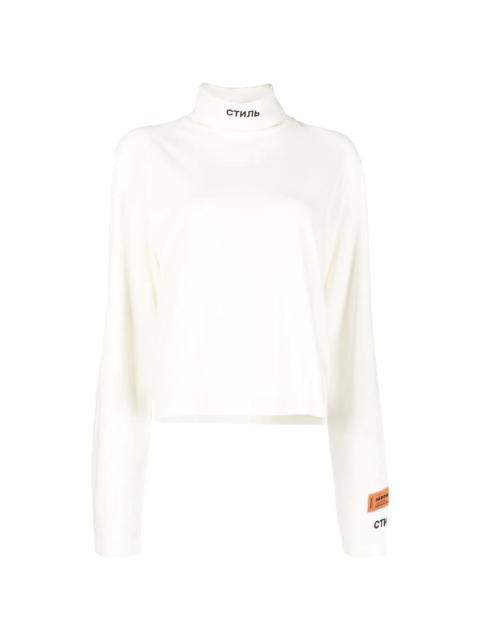 Heron Preston logo-patch roll-neck T-shirt