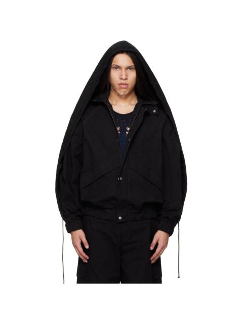 EGONLAB Black Back Fold Track Jacket