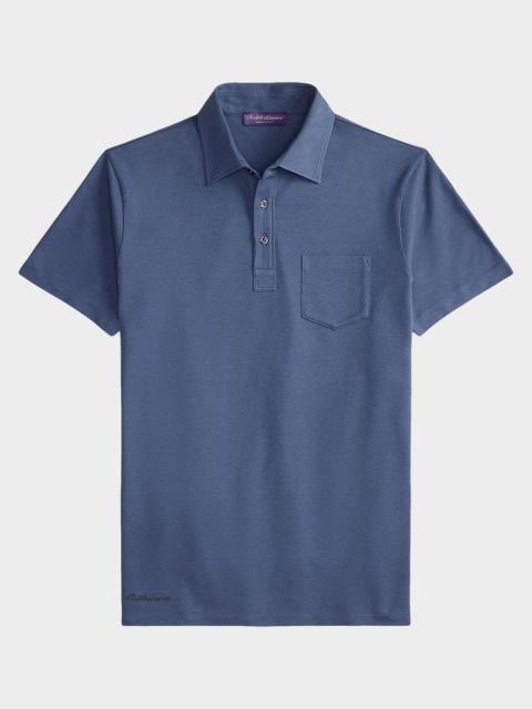 Ralph Lauren Men's Cotton and Cashmere Pocket Polo Shirt