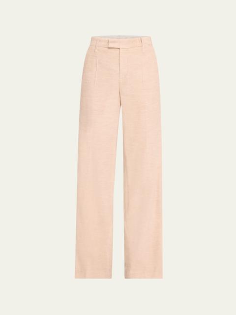 Straight-Leg Corduroy Pants