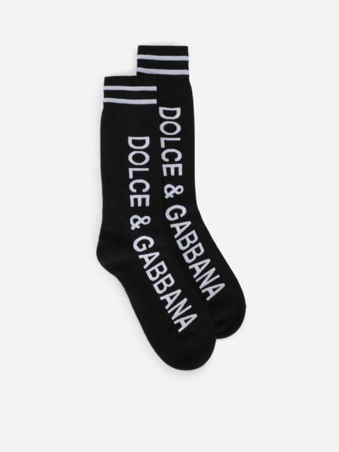 Dolce & Gabbana Jacquard socks with DG logo