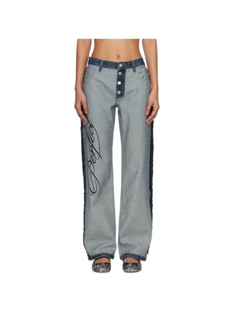 Marc Jacobs Blue Imperfectly Perfect Jeans