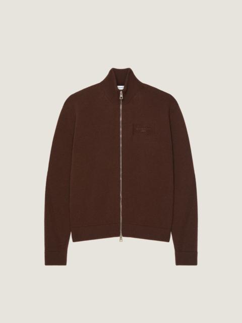 Givenchy COUTURE SEAM ZIPPED CARDIGAN IN WOOL AND CASHMERE