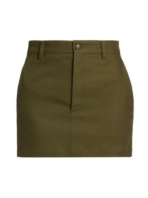 WARDROBE.NYC WARDROBE. NYC Women's Drill Cotton Twill Miniskirt - Military