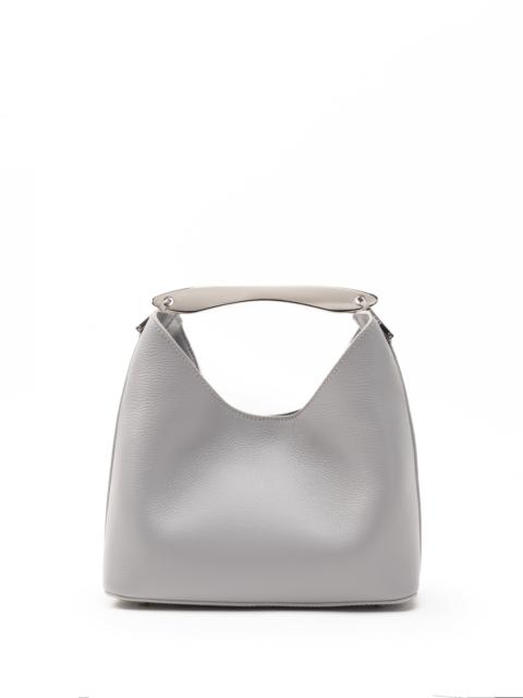 Elleme Small Boomerang Pebbled Leather Grey - Silver