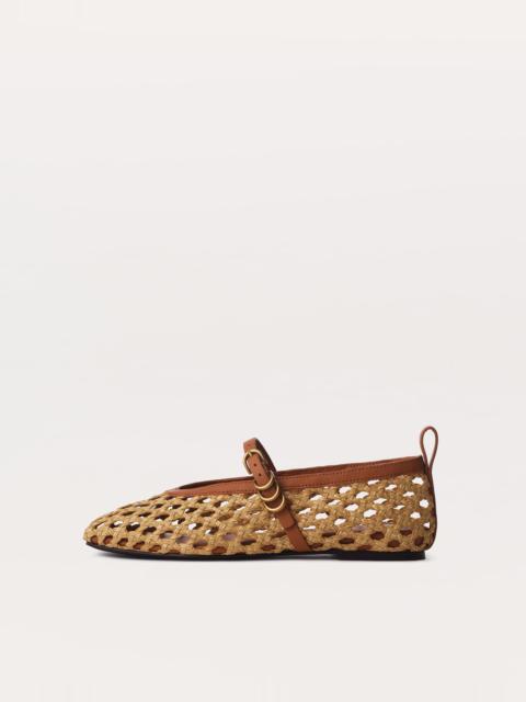 rag & bone Spire Woven Faux Leather Mary Jane Shoes
