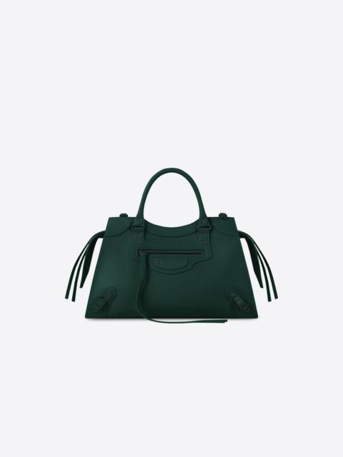 BALENCIAGA Men's Neo Classic Medium Handbag in Forest Green