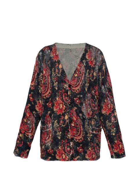 R13 paisley-print cardigan