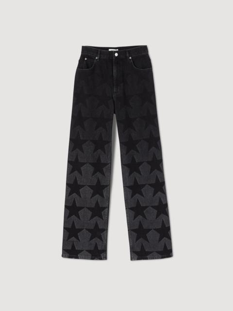 Sandro STARRY STRAIGHT-LEG JEANS