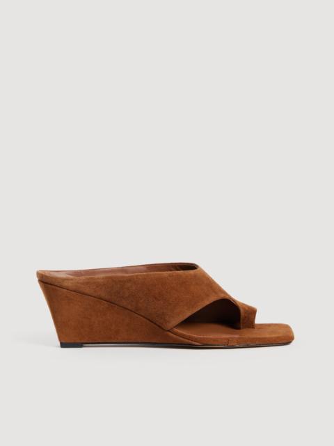Sandro SUEDE WEDGE SANDALS