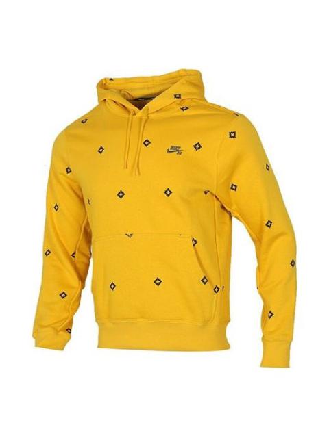 Nike Nike SB Skateboard Icon Printed Hat For Men Yellow BV0881-743