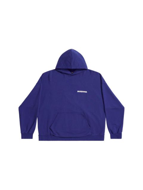 logo-print cotton hoodie