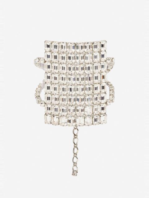MAGDA BUTRYM Cuff bracelet with silver crystals