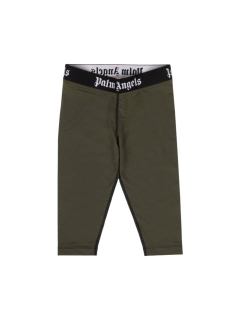 Palm Angels Palm Angels Knee Length Cyclist Leggings 'Military Green'