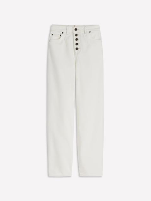 BODEN Exposed Button Straight Jeans-Ecru
