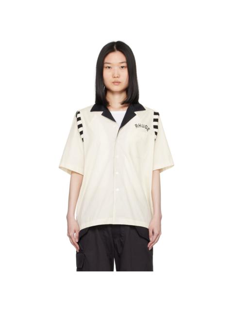 Rhude Off-White & Black Chamonix Alpine Shirt