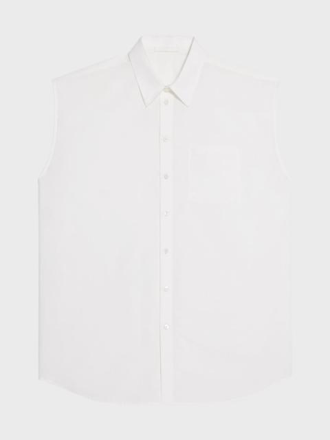 Helmut Lang Men's Sleeveless Button-Down Shirt