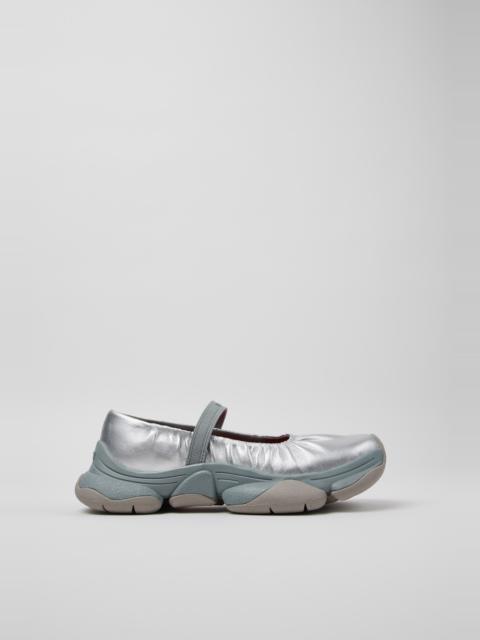 CAMPER Karst 2 Gray Leather Sneakers for Women.