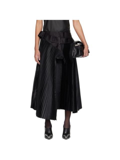 Junya Watanabe Black Belted Midi Skirt