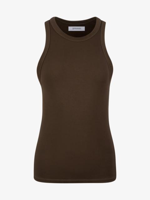 SPRWMN VISCOSE JERSEY RACER TANK