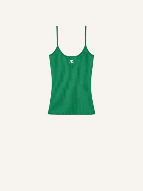 courrèges REEDITON RIB KNIT TANK TOP