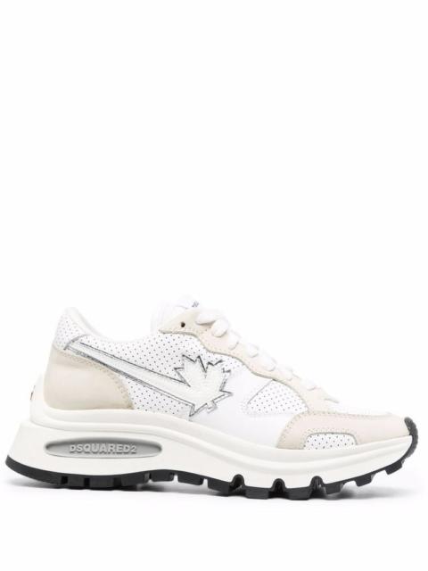 DSQUARED2 DSQUARED2 WOMEN Stretched Leaf Run Sneakers White