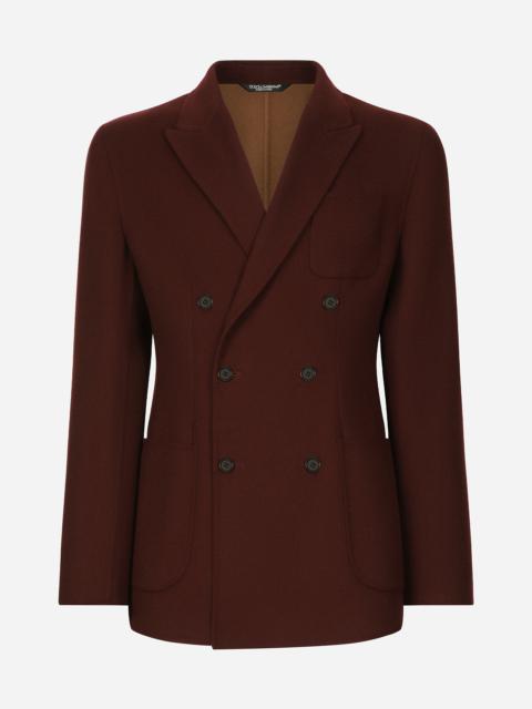 Double-breasted wool Portofino-fit jacket
