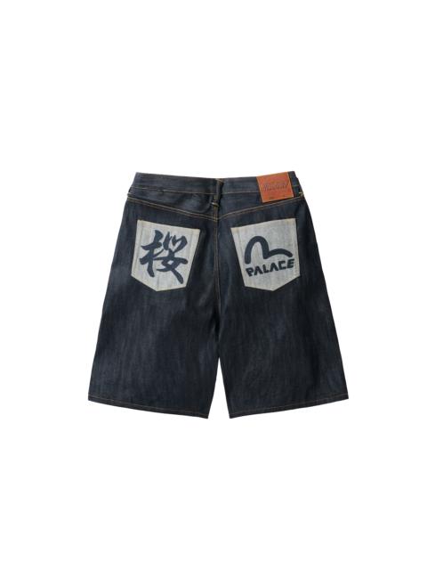 PALACE PALACE EVISU LONG DENIM SHORT INDIGO